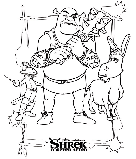 Kids-n-fun.com | Coloring page Shrek 4 Forever After Shrek 4 Forever After